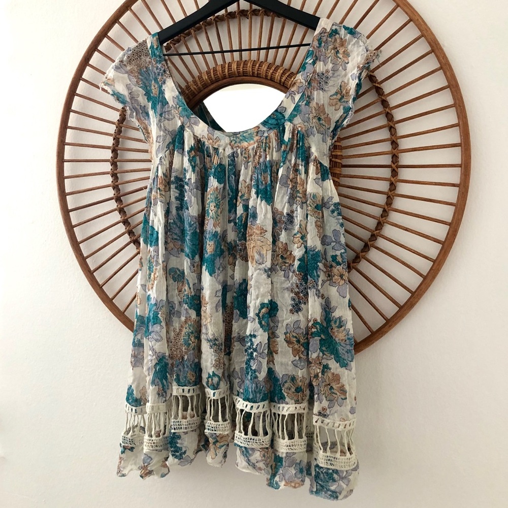 Free People Swing Tunic in Flower Print